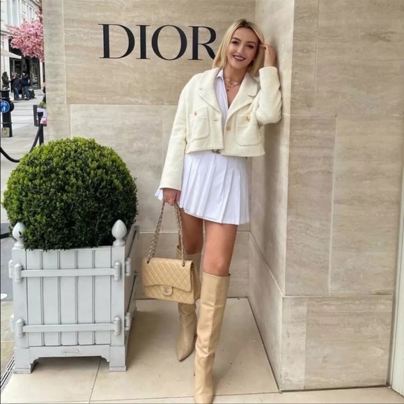 Zara blogger white pleated dress - Picture 10 of 10